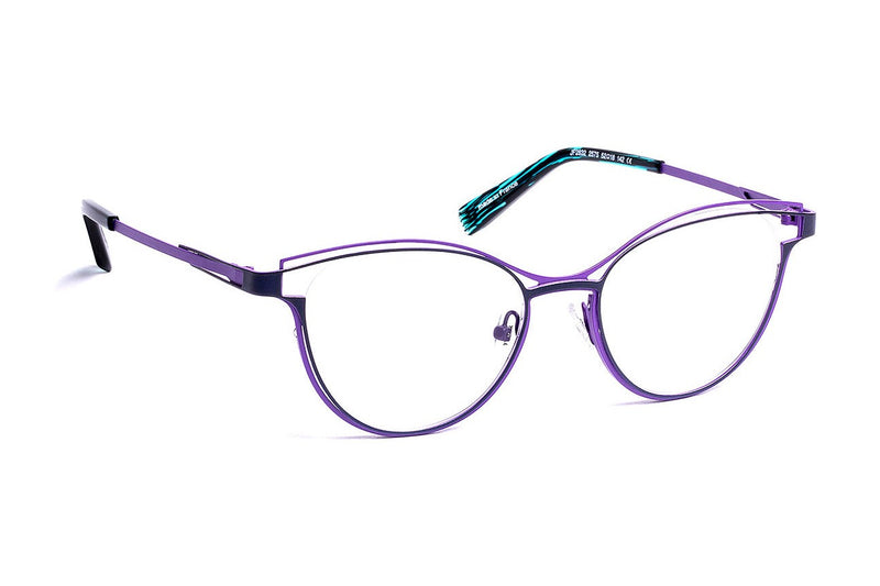 J.F. Rey JF2832 Navy / Purple eyeglasses, front view