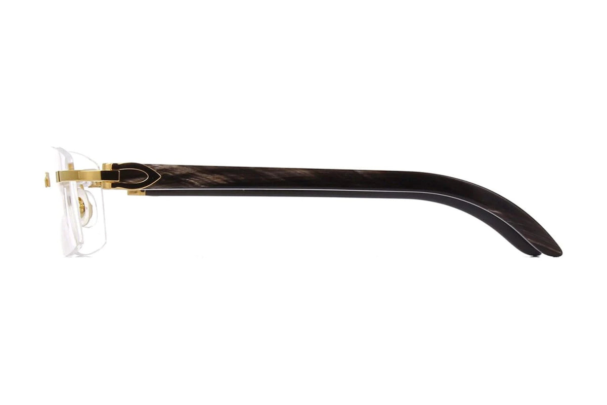 Cartier CT0049O Gold / Black eyeglasses, side view