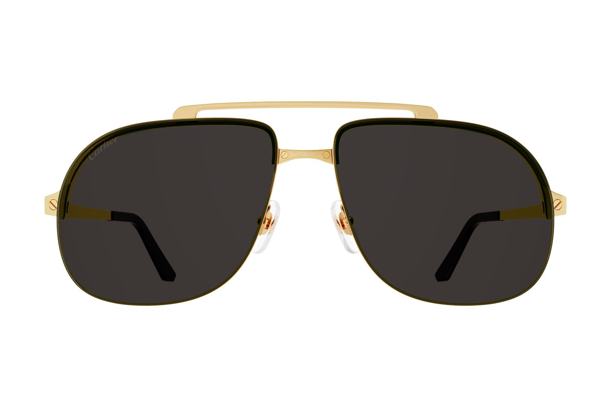 Cartier CT0353S Gold / Grey sunglasses, front view