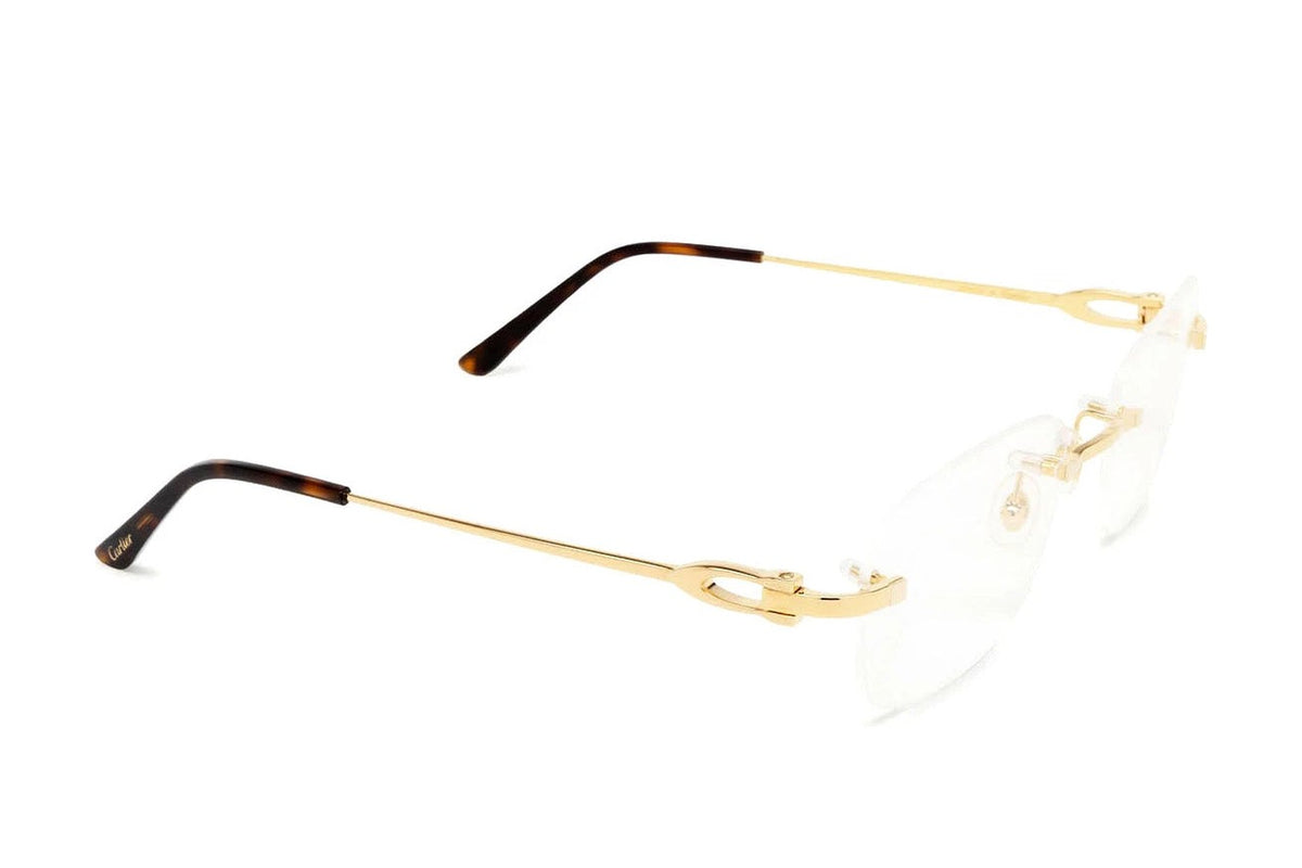 Cartier CT0290O Gold / Havana eyeglasses, side view
