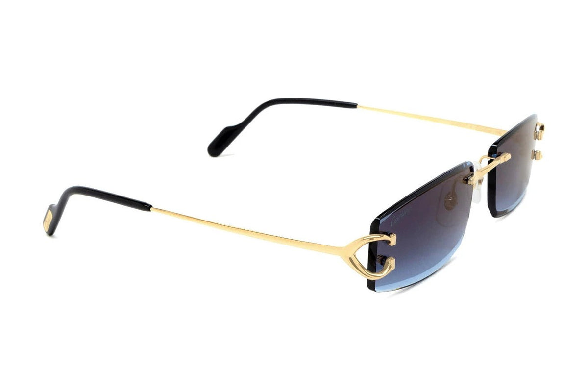 Cartier CT0465S Gold / Blue sunglasses, side view