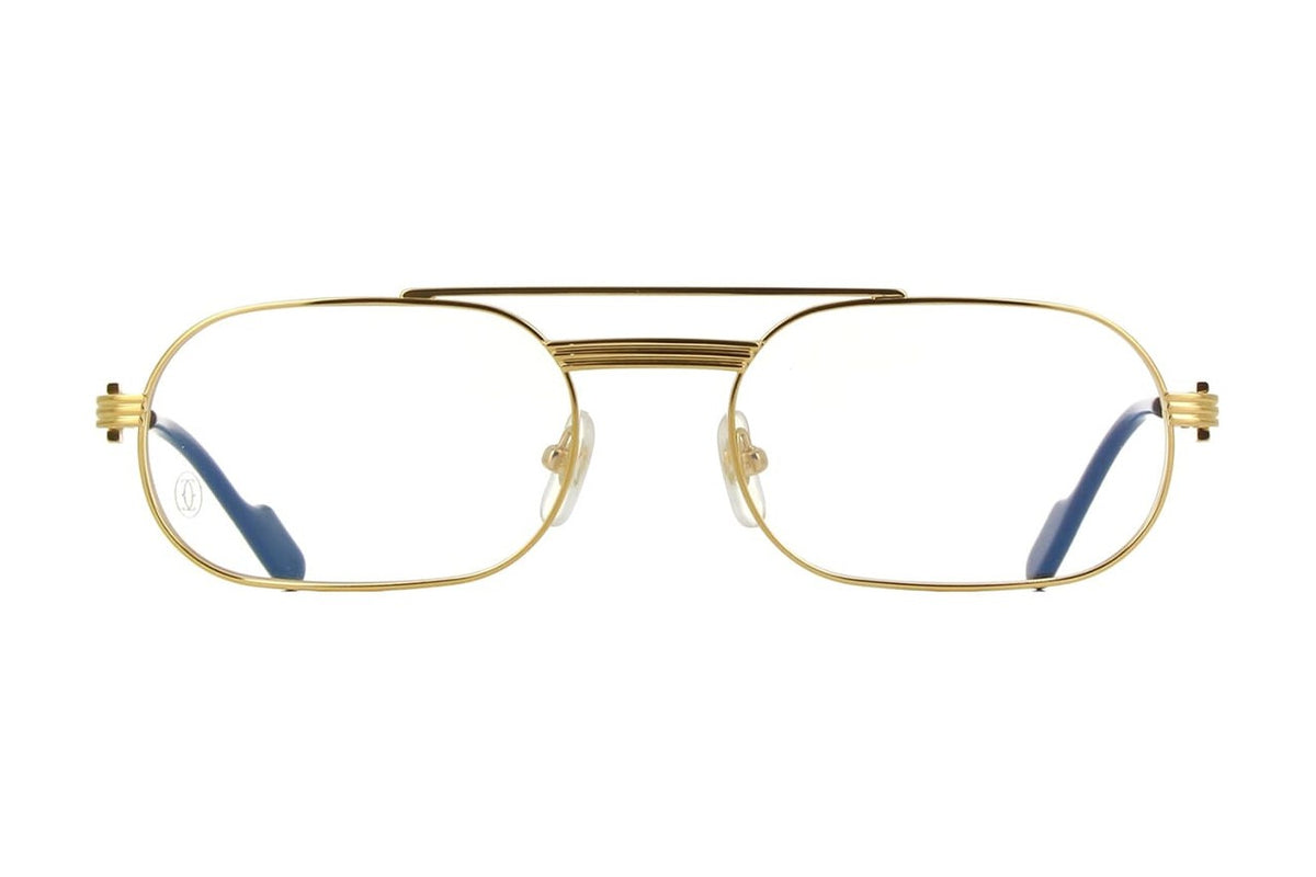Cartier CT0410O Gold eyeglasses, front view