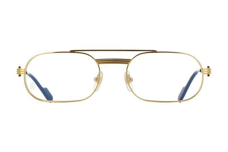 Cartier CT0410O Gold eyeglasses, front view