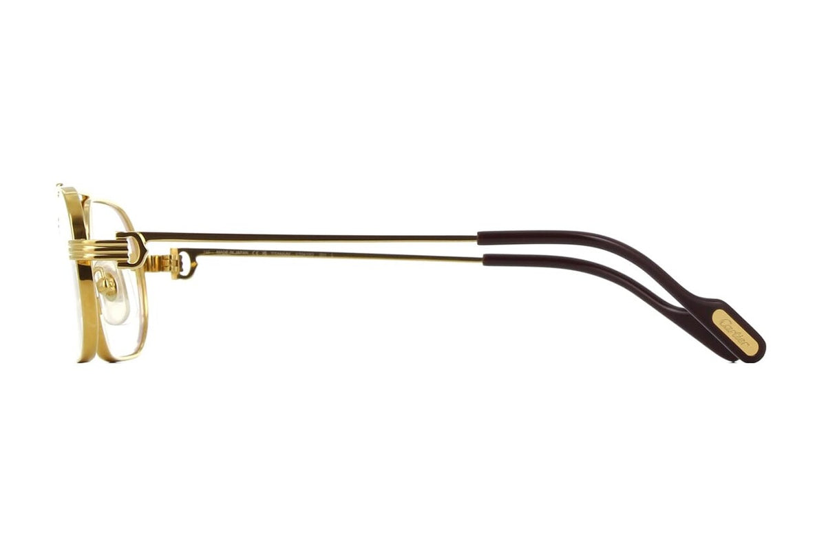 Cartier CT0410O Gold eyeglasses, side view
