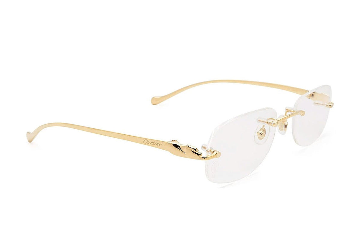 Cartier CT0058O Gold eyeglasses, side view
