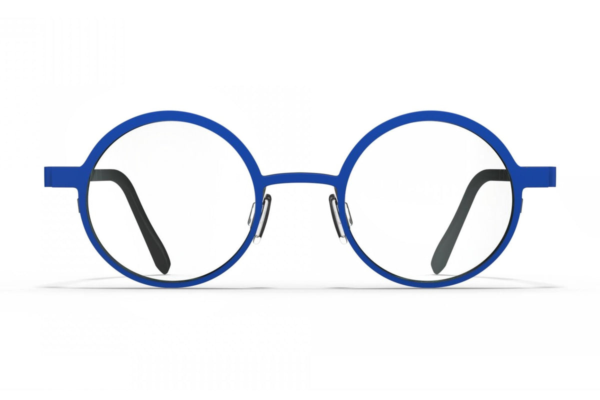 Blackfin Rye Reflex Blue / Gunmetal Gray eyeglasses, front view