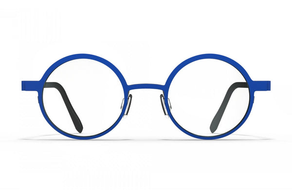 Blackfin Rye Reflex Blue / Gunmetal Gray eyeglasses, front view