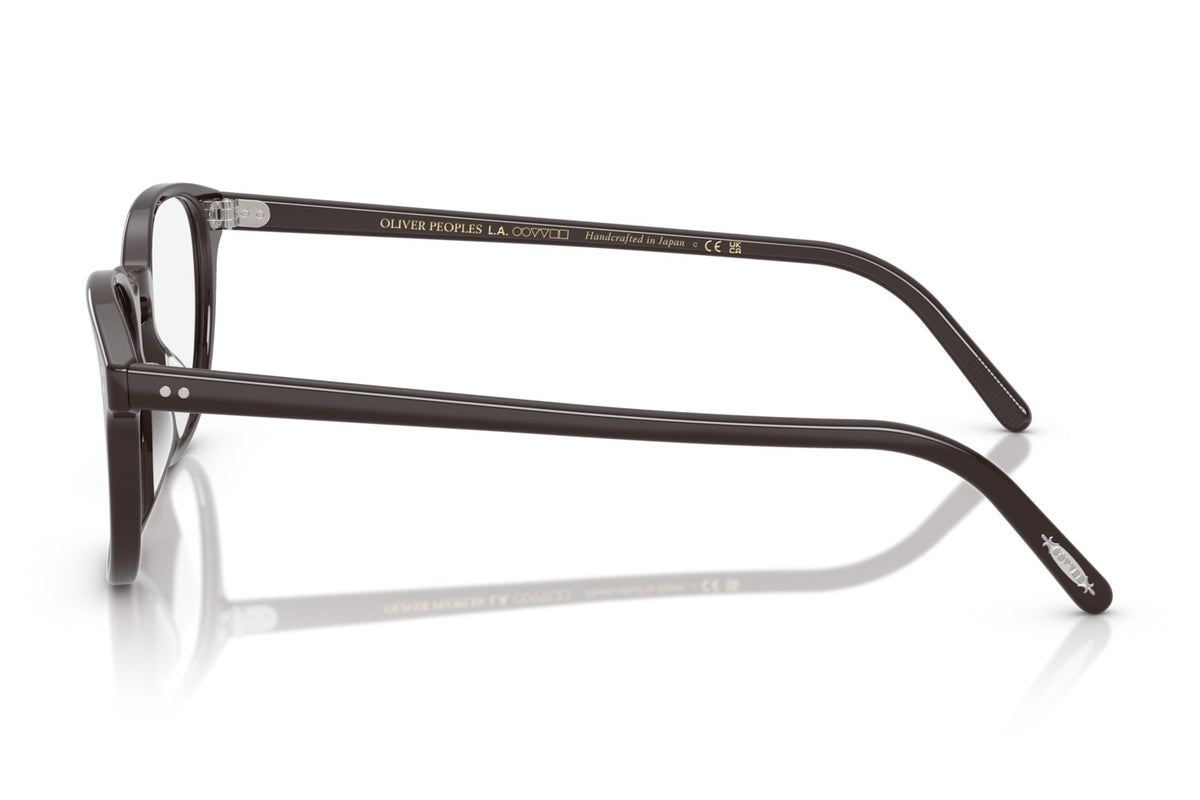 Oliver Peoples Fairmont Kuri Brown eyeglasses, side view
