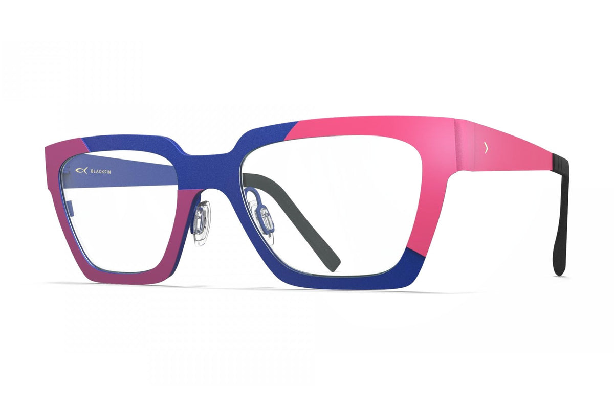 Blackfin Samoa Byzantine Purple / Virtual Pink / Olympic Blue eyeglasses, angled view