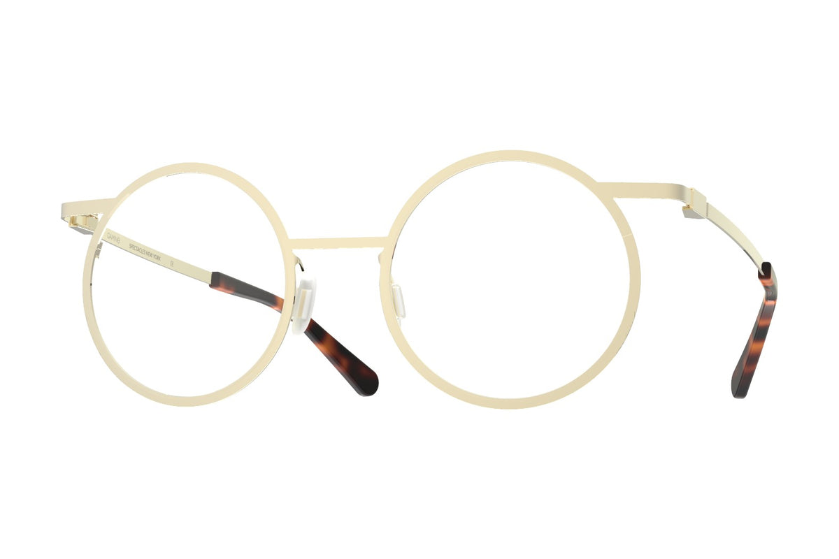Gamine Sodermalm Glossy Gold eyeglasses, front view