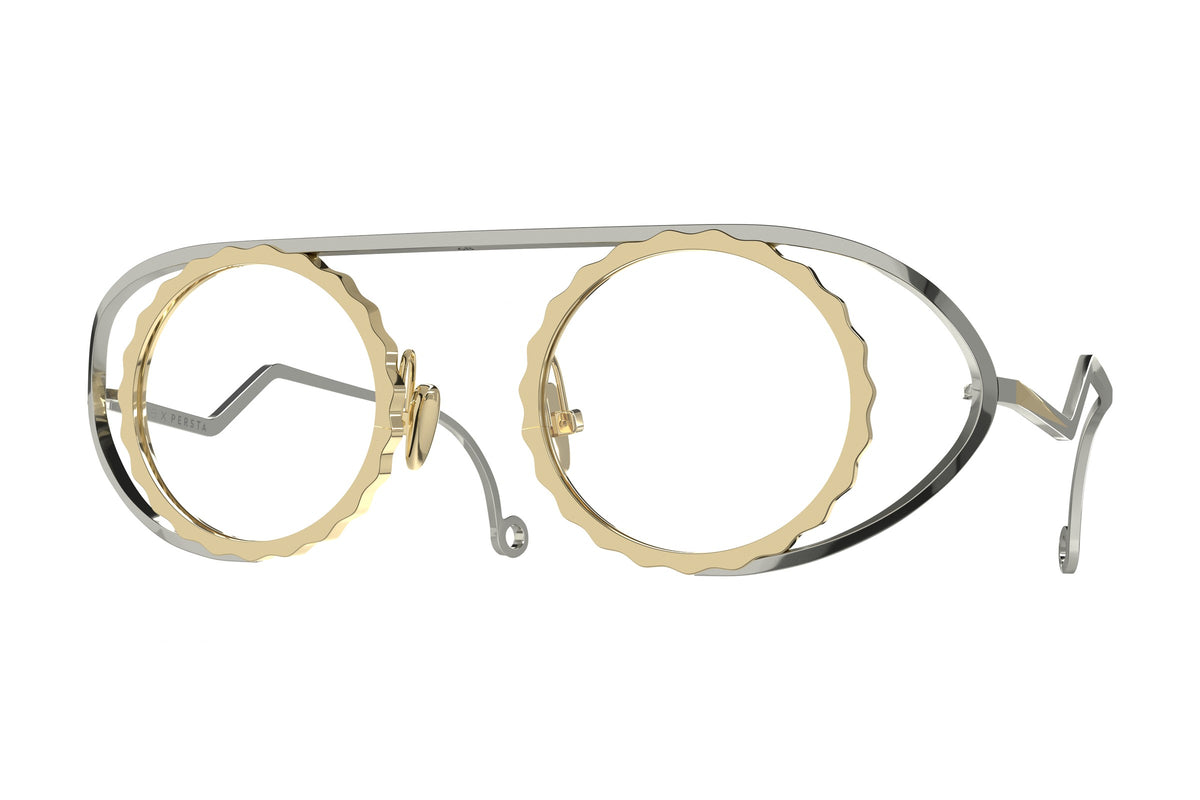 Gamine Persta Gold / Silver eyeglasses, front view