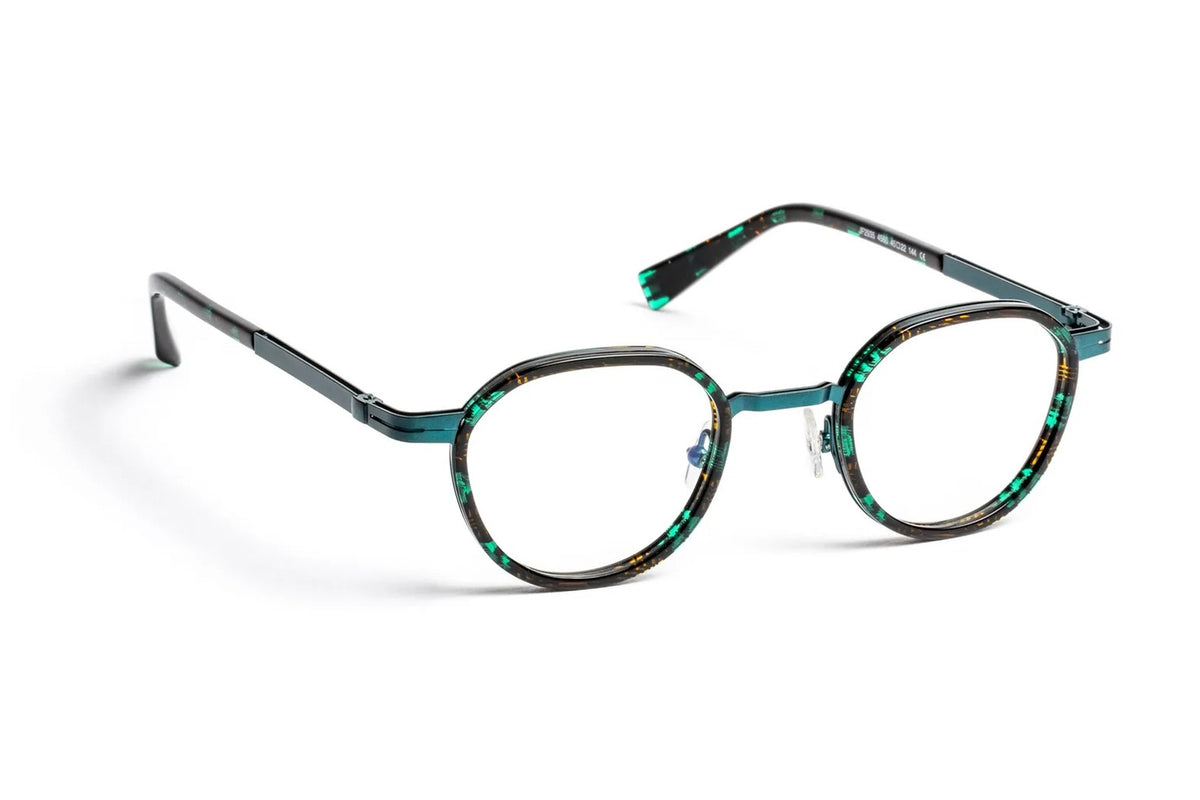 J.F. Rey JF2935 Green Textile / Orange eyeglasses, front view