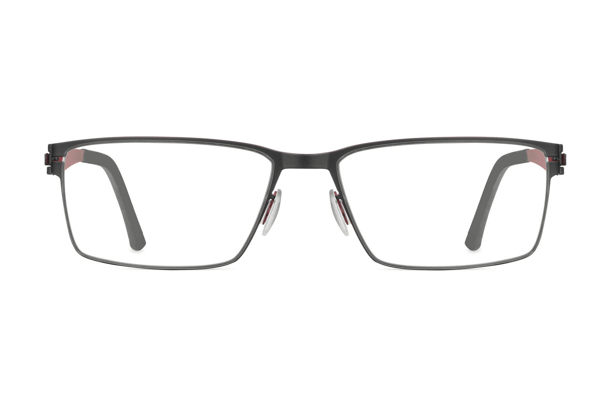 OVVO 3828 Matte Black / Rust eyeglasses, front view