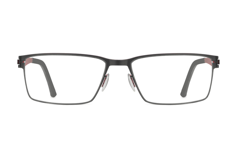 OVVO 3828 Matte Black / Rust eyeglasses, front view
