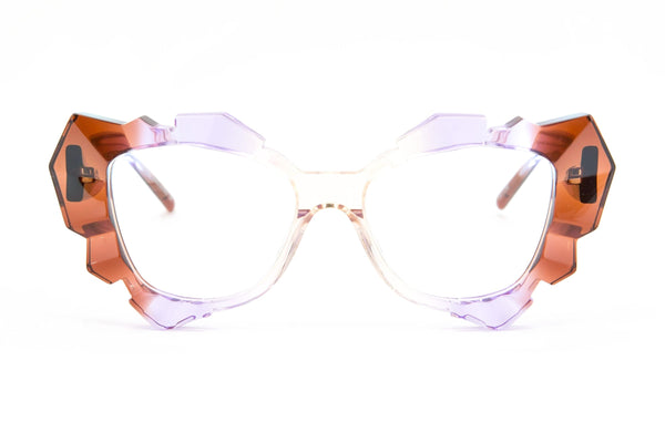 Oscar Mamooi Innocence Brown / Purple / Peach eyeglasses, front view