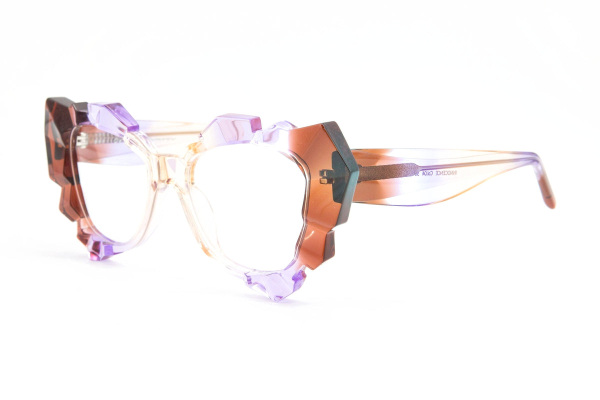 Oscar Mamooi Innocence Brown / Purple / Peach eyeglasses, angled view