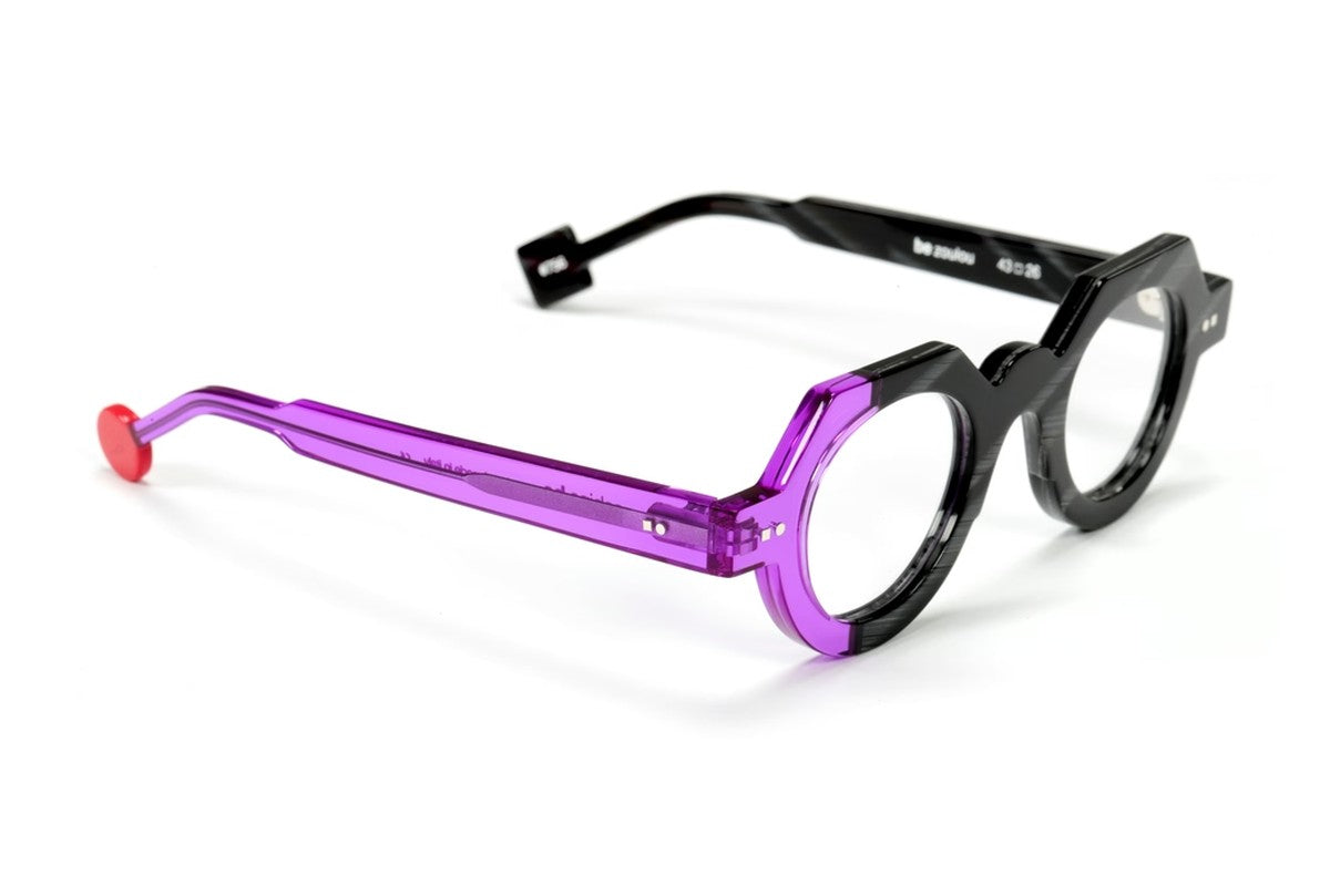 Sabine Be Be Zoulou Tawny Grey / Translucent Purple eyeglasses, side view