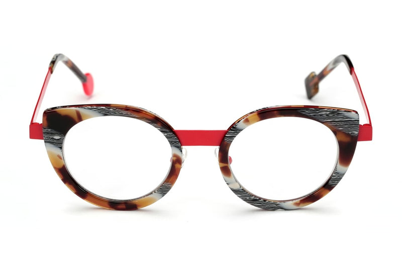 Sabine Be Be Sweet Vintage Tortoise / Satin Red eyeglasses, front view