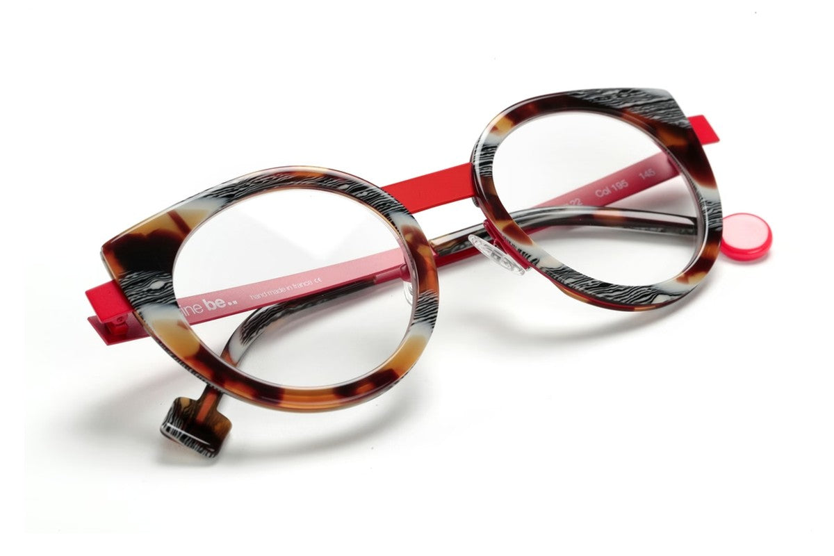 Sabine Be Be Sweet Vintage Tortoise / Satin Red eyeglasses, angled view