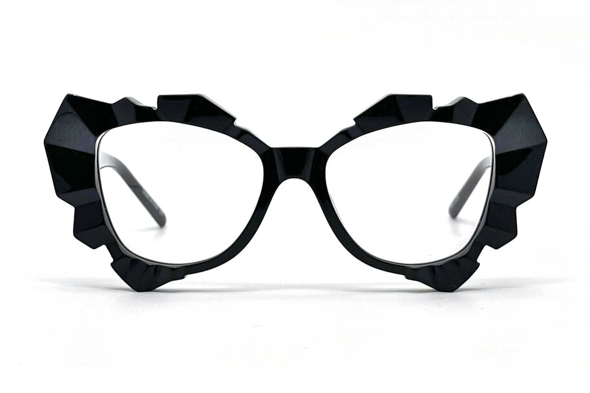 Oscar Mamooi Innocence Black eyeglasses, front view