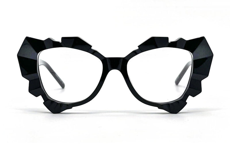 Oscar Mamooi Innocence Black eyeglasses, front view