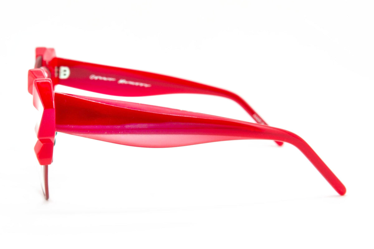 Oscar Mamooi Paradisia Red eyeglasses, side view