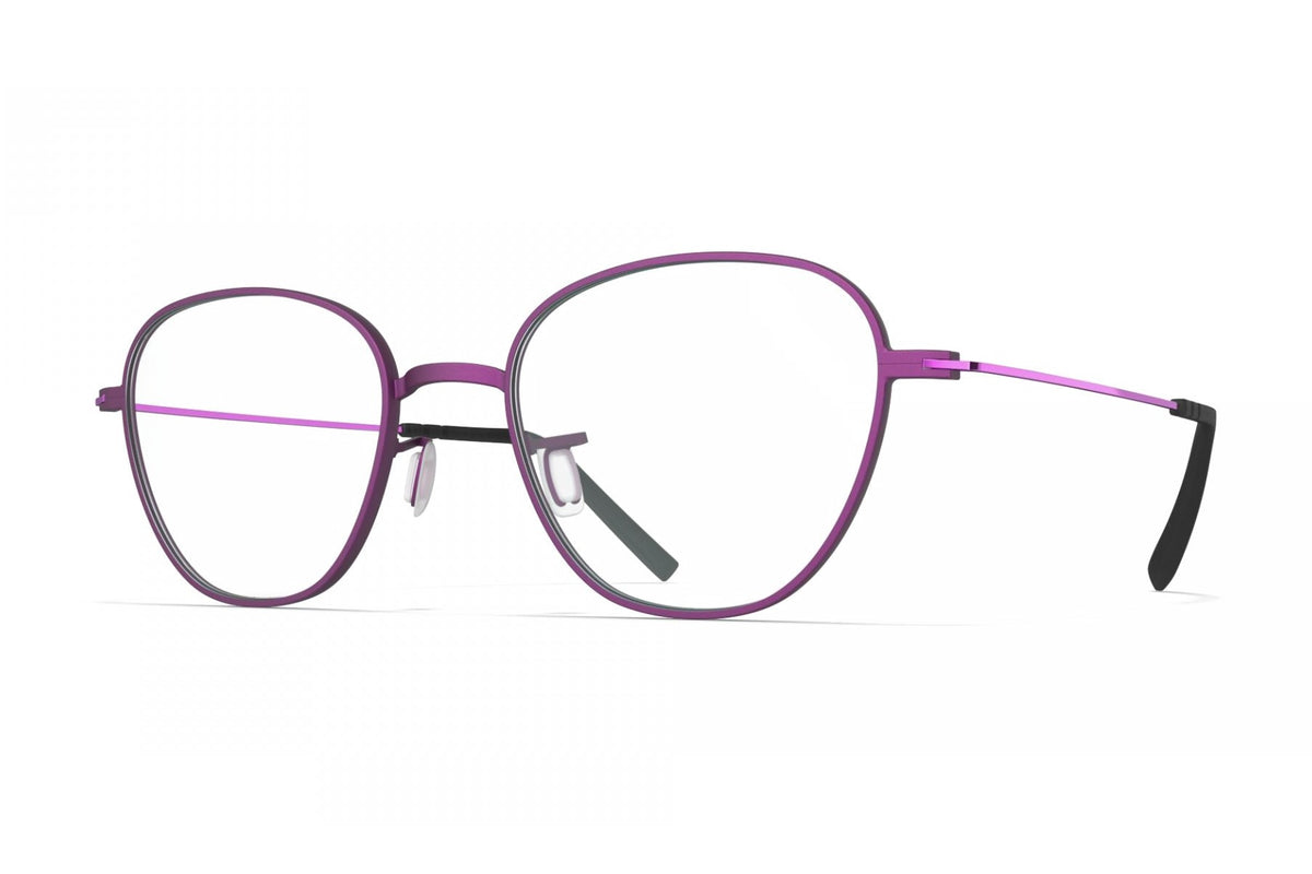 Blackfin Catalina Plum Purple / Shiny Oxide Purple eyeglasses, angled view