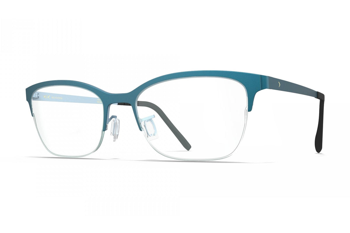 Blackfin Madeline Ultramarine Green / Polar Light Blue eyeglasses, angled view