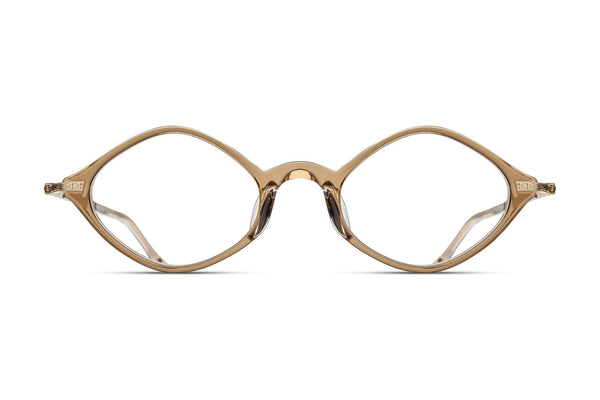 Matsuda M2066 Caramel / Brushed Gold eyeglasses, front view