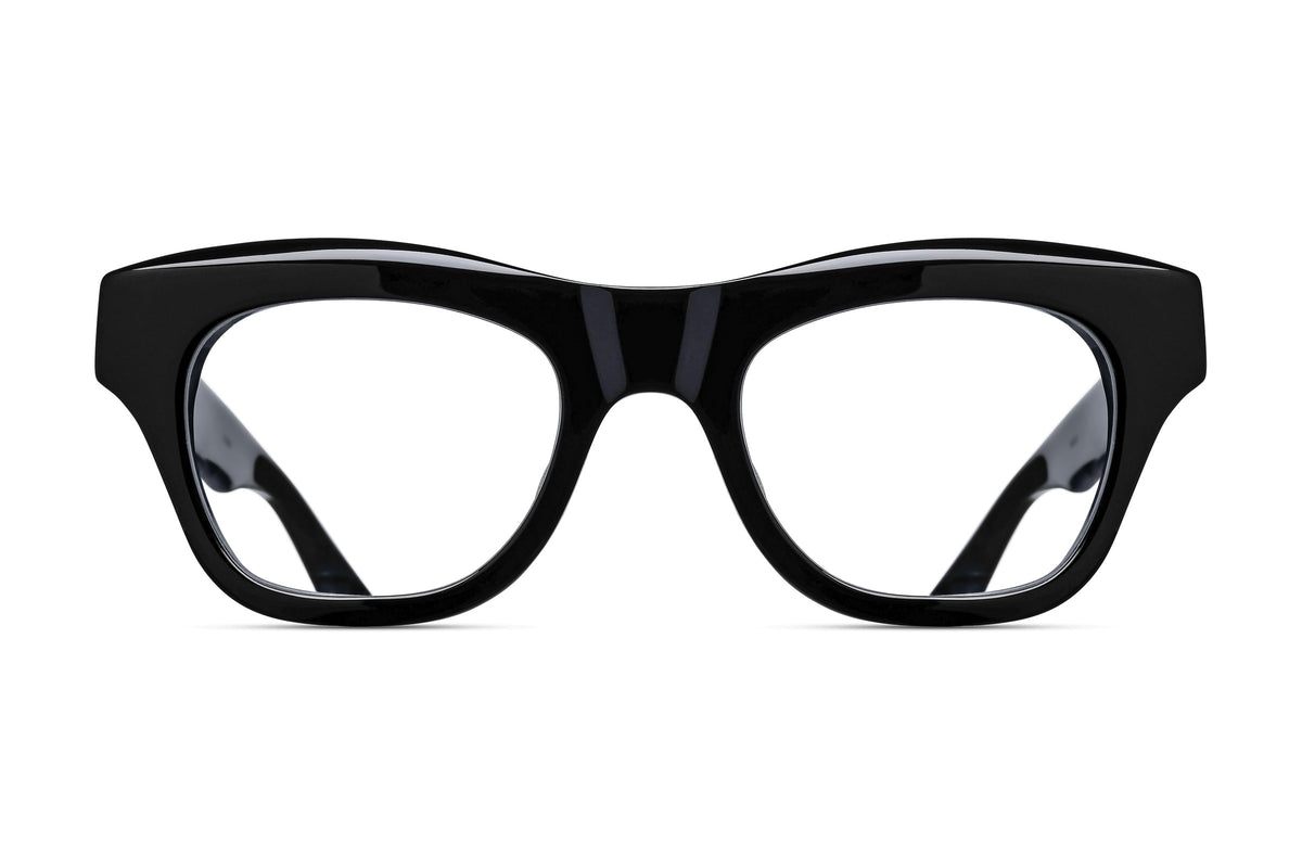 Matsuda M1027 Black / Gold eyeglasses, front view