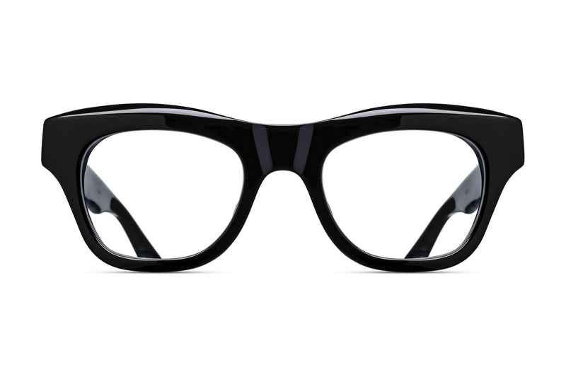 Matsuda M1027 Black / Gold eyeglasses, front view