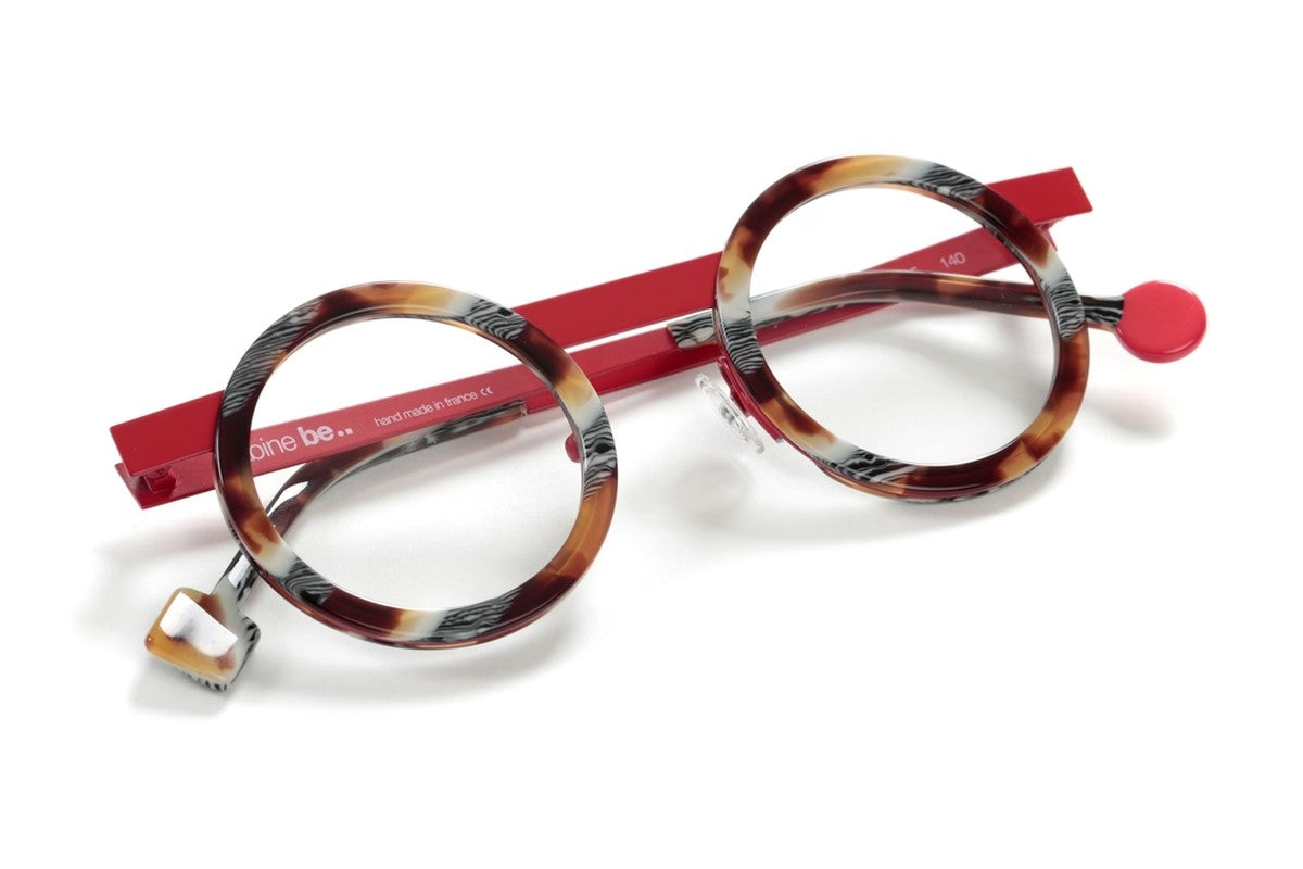 Sabine Be Be Gipsy Vintage Tortoise / Satin Red eyeglasses, angled view