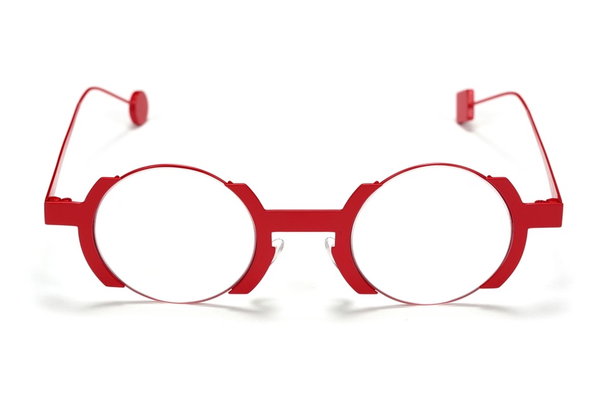 Sabine Be Be Balloon Slim Satin Red eyeglasses, front view