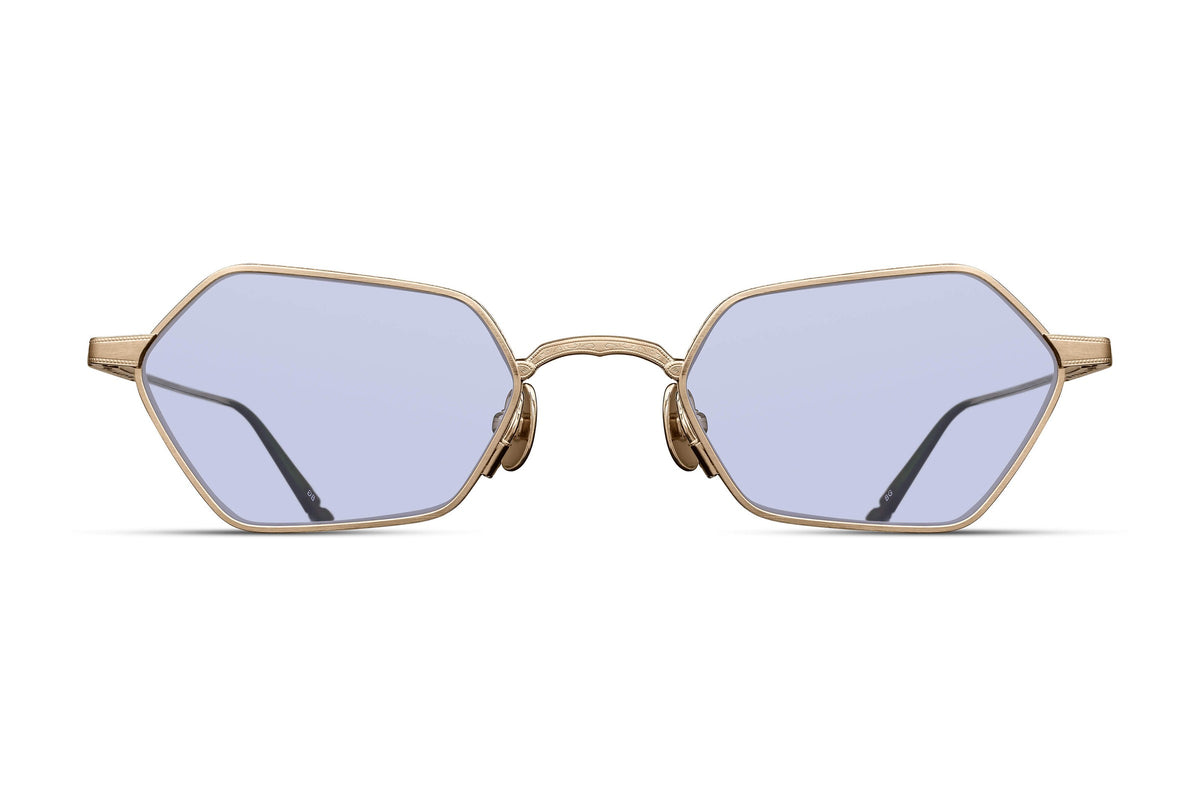 Matsuda M3138 Brushed Gold sunglasses, front view