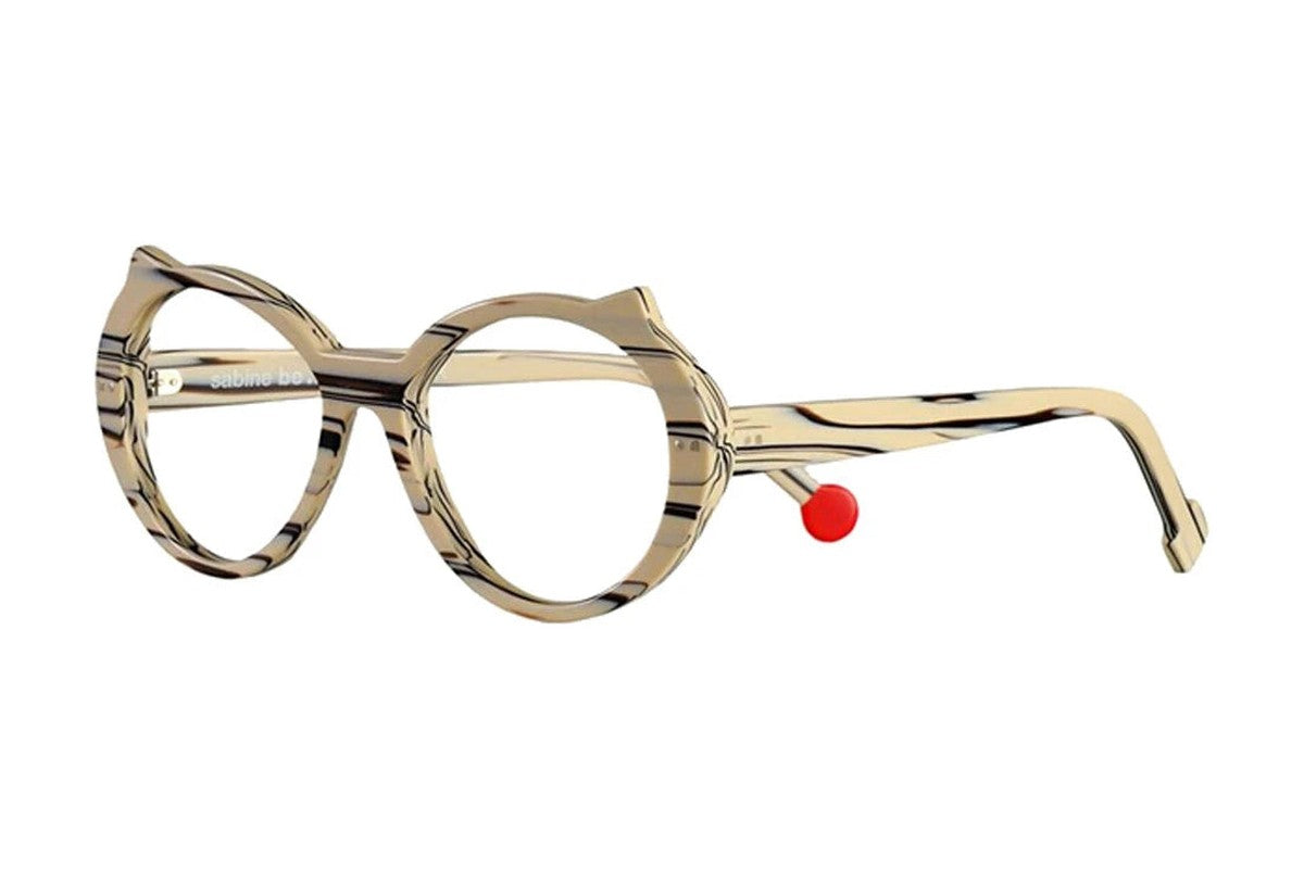 Sabine Be Be Cat’s Matte Vanilla Choco eyeglasses, angled view