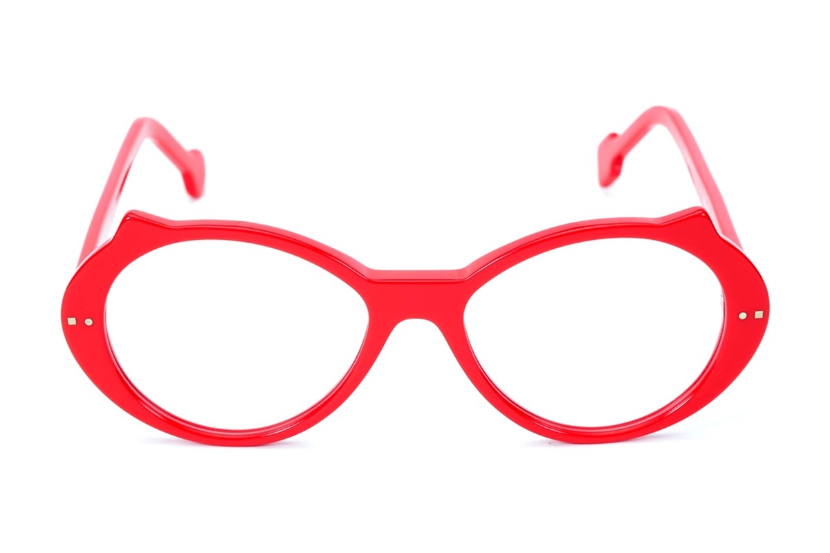 Sabine Be Be Cat’s Red eyeglasses, front view