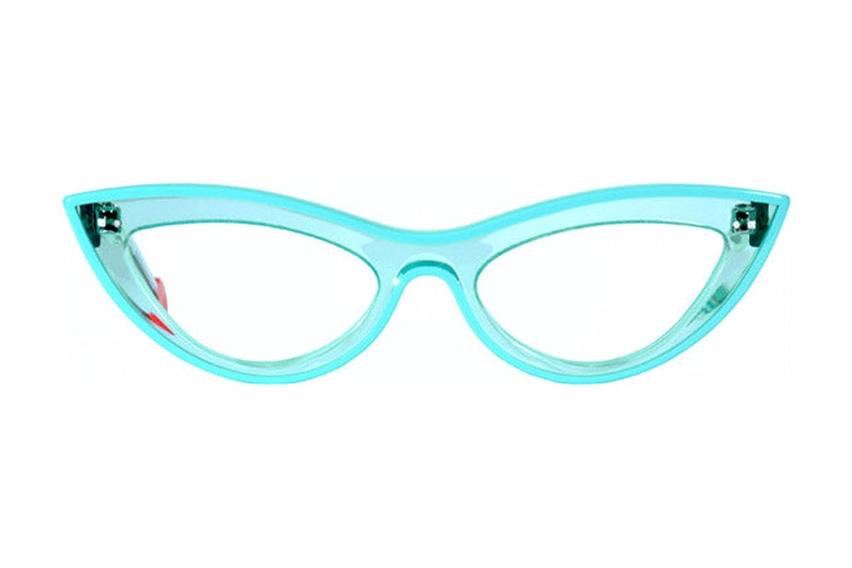 Sabine Be Be Bikini Line Translucent Turquoise / Solid Turquoise eyeglasses, front view