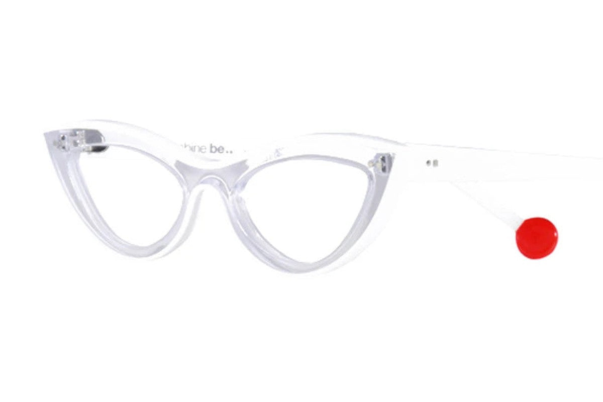 Sabine Be Be Bikini Line Crystal / White eyeglasses, angled view