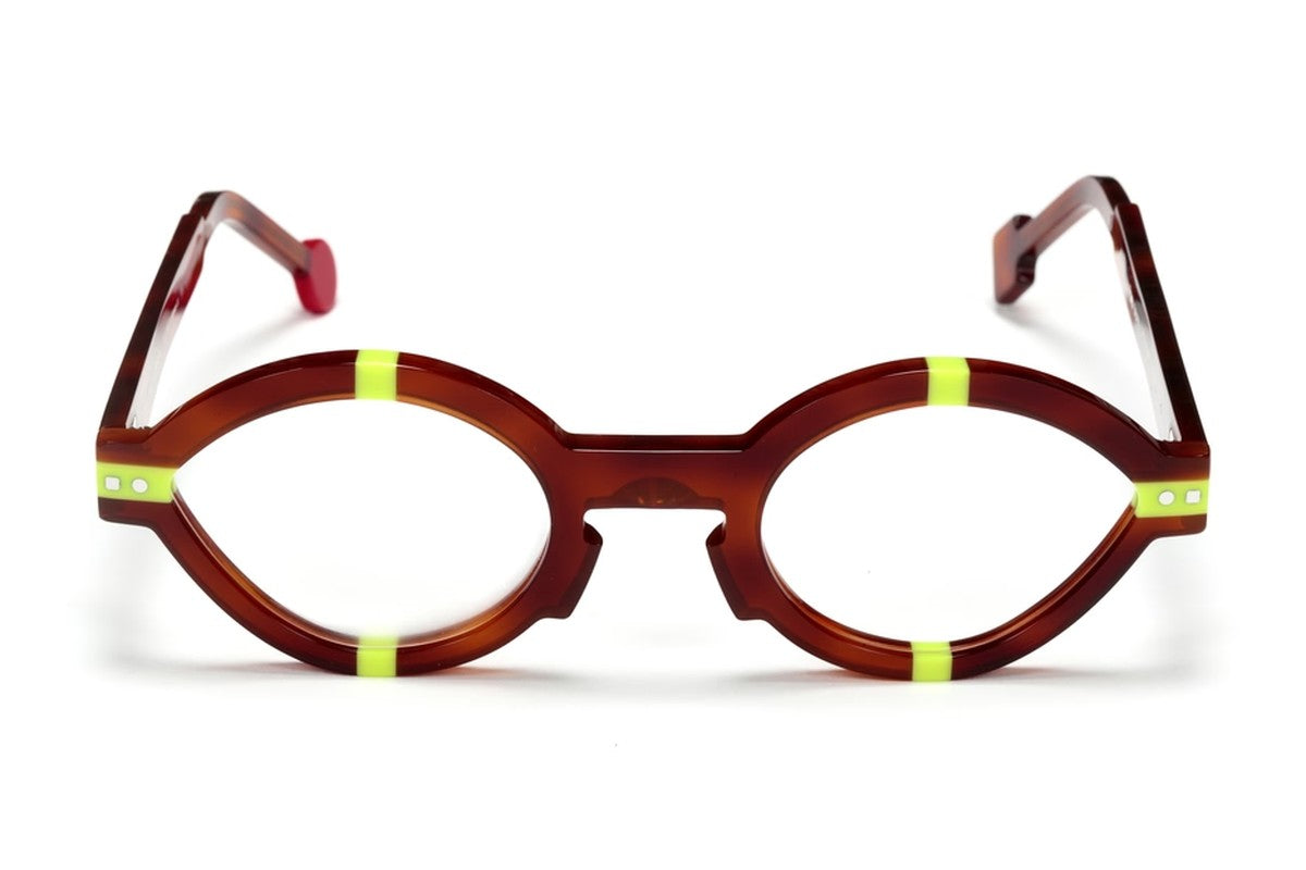 Sabine Be Be Sexy Blonde Tortoise / Neon Yellow eyeglasses, front view