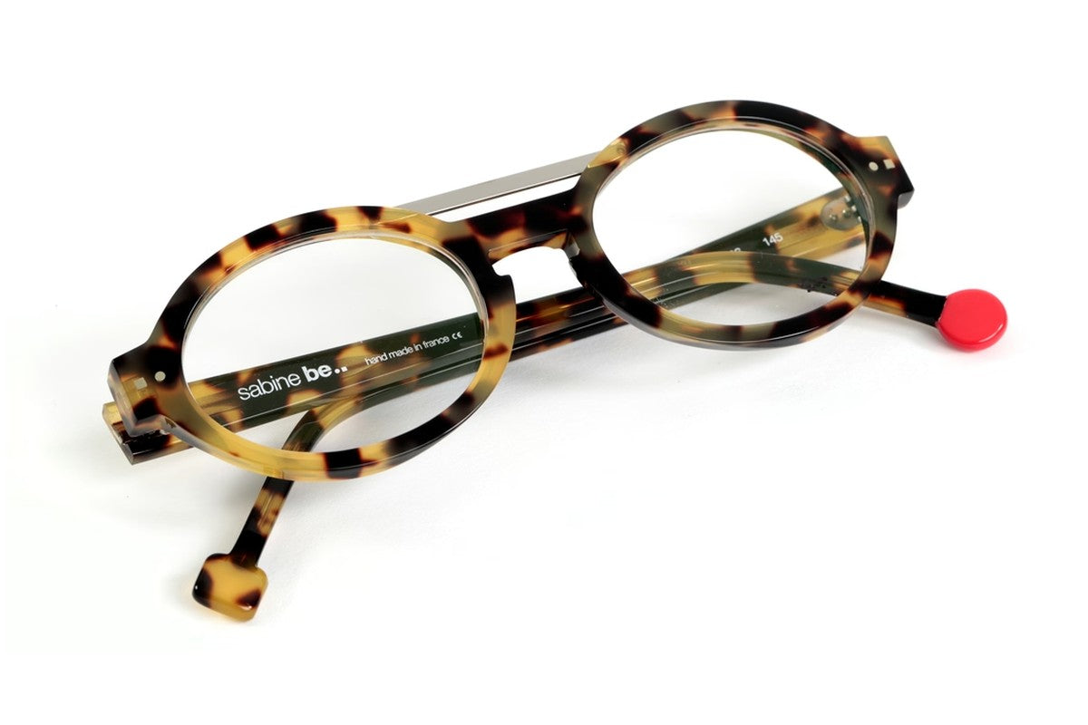 Sabine Be Be Trendy Tokyo Tortoise / Polished Ruthenium eyeglasses, angled view
