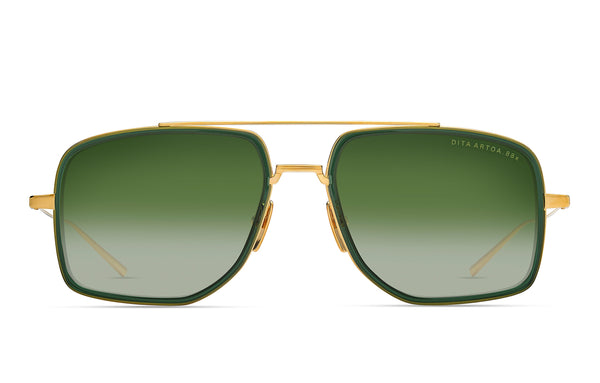 DITA Artoa.88x Yellow Gold / Crystal Pine sunglasses, front view