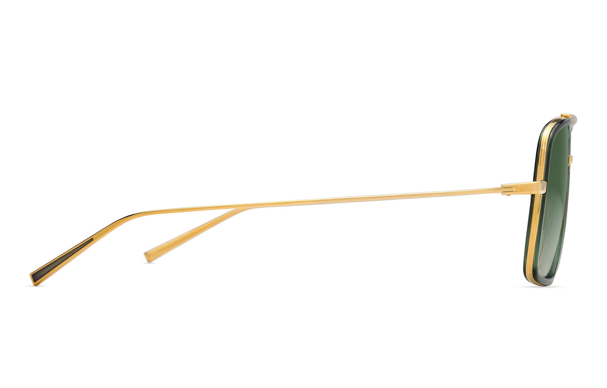 DITA Artoa.88x Yellow Gold / Crystal Pine sunglasses, side view