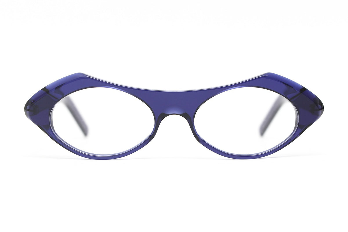 Henau Chloe Indigo eyeglasses, front view