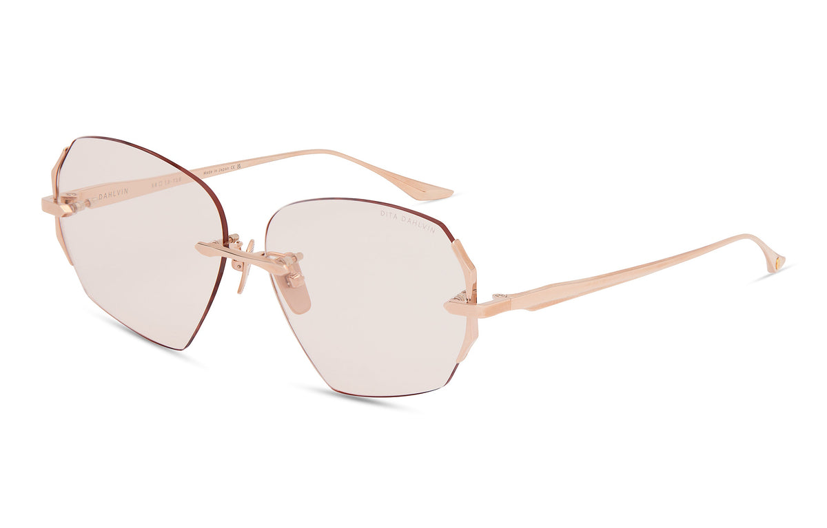 DITA Dahlvin Rose Gold eyeglasses, angled view