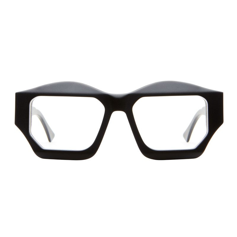 KUBORAUM Maske F4 Black Matt eyeglasses, front view