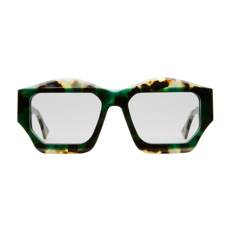 KUBORAUM Maske F4 Green Havana eyeglasses, front view