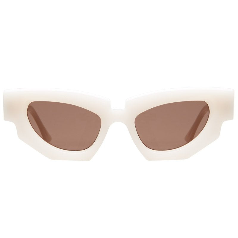 KUBORAUM Maske F5 White sunglasses, front view