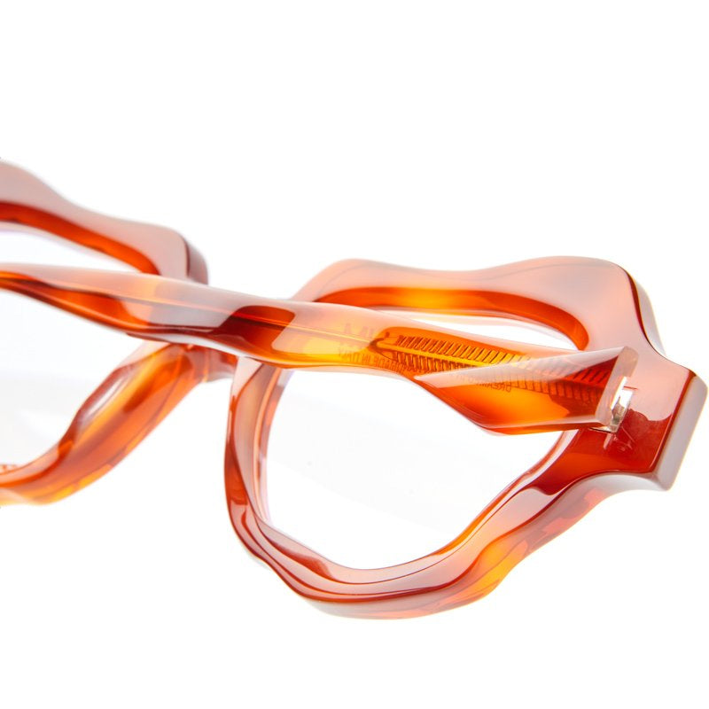 KUBORAUM Maske G2 Tortoise eyeglasses, temple detail