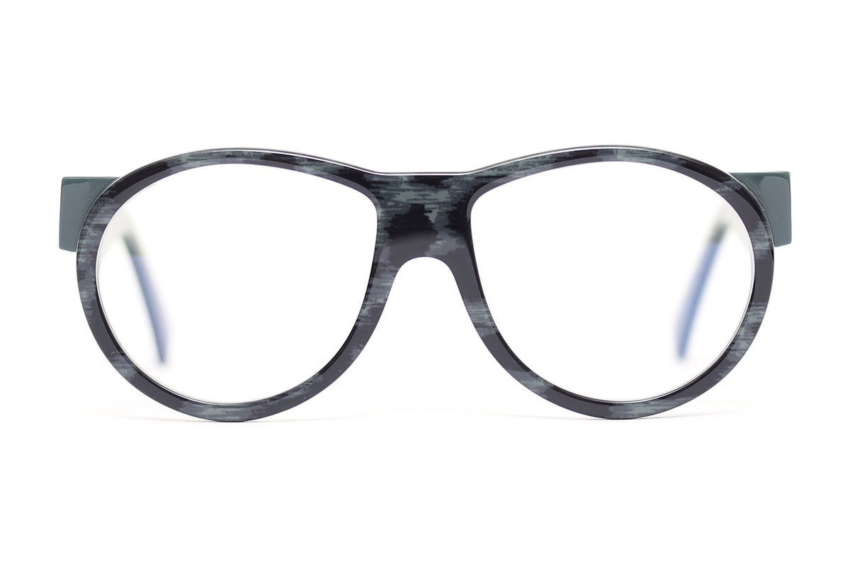 Henau Gaga Grey Marble eyeglasses, front view