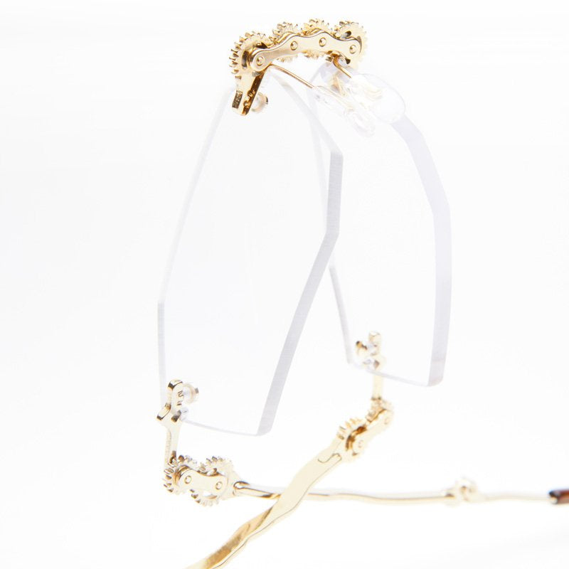 KUBORAUM Maske H40 Gold eyeglasses, detail